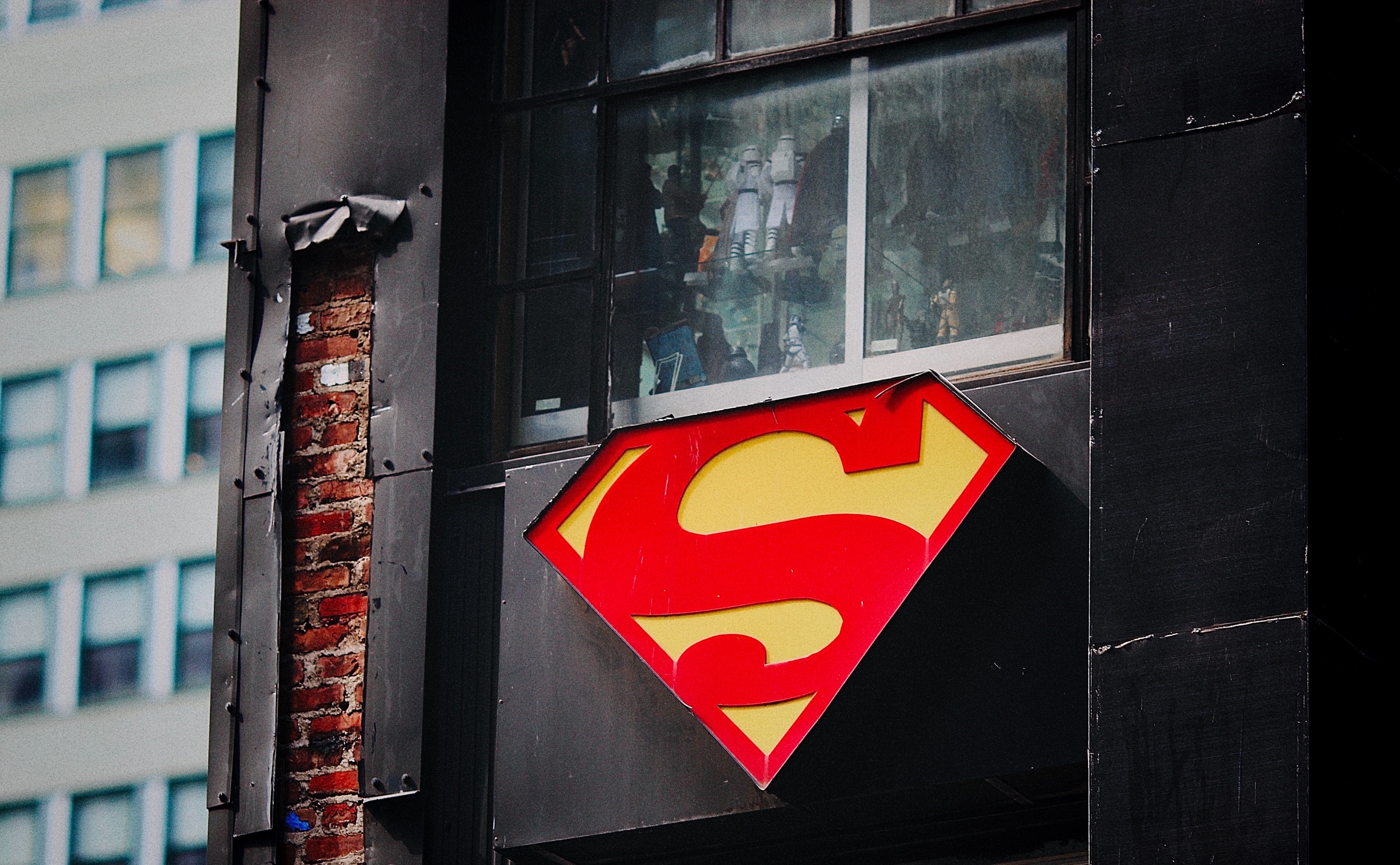 Superman logo.