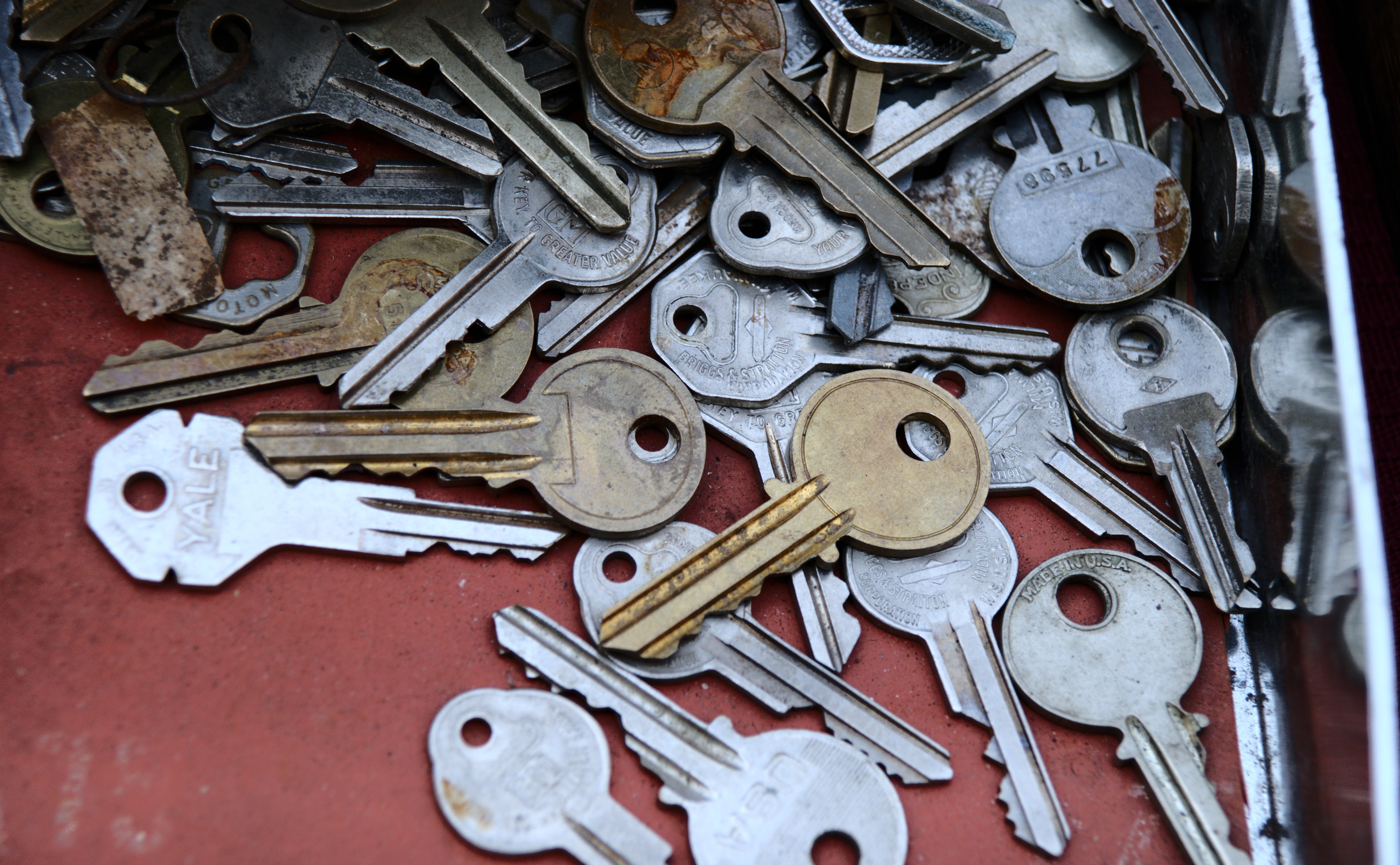 A box of keys.